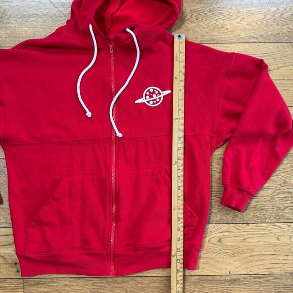 Disney Parks Toy Story PIZZA Planet Spirit Jersey Full Zip Hoodie Adults SZ M - Picture 9 of 9